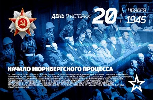День начала Нюрнбергского процесса
